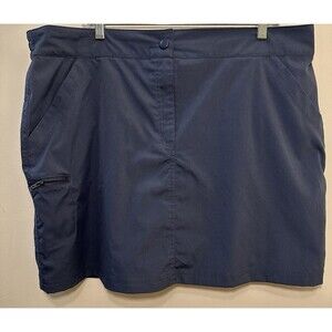 32° Cool Women’s Navy Active Skort Skirt with Built-In Shorts XL